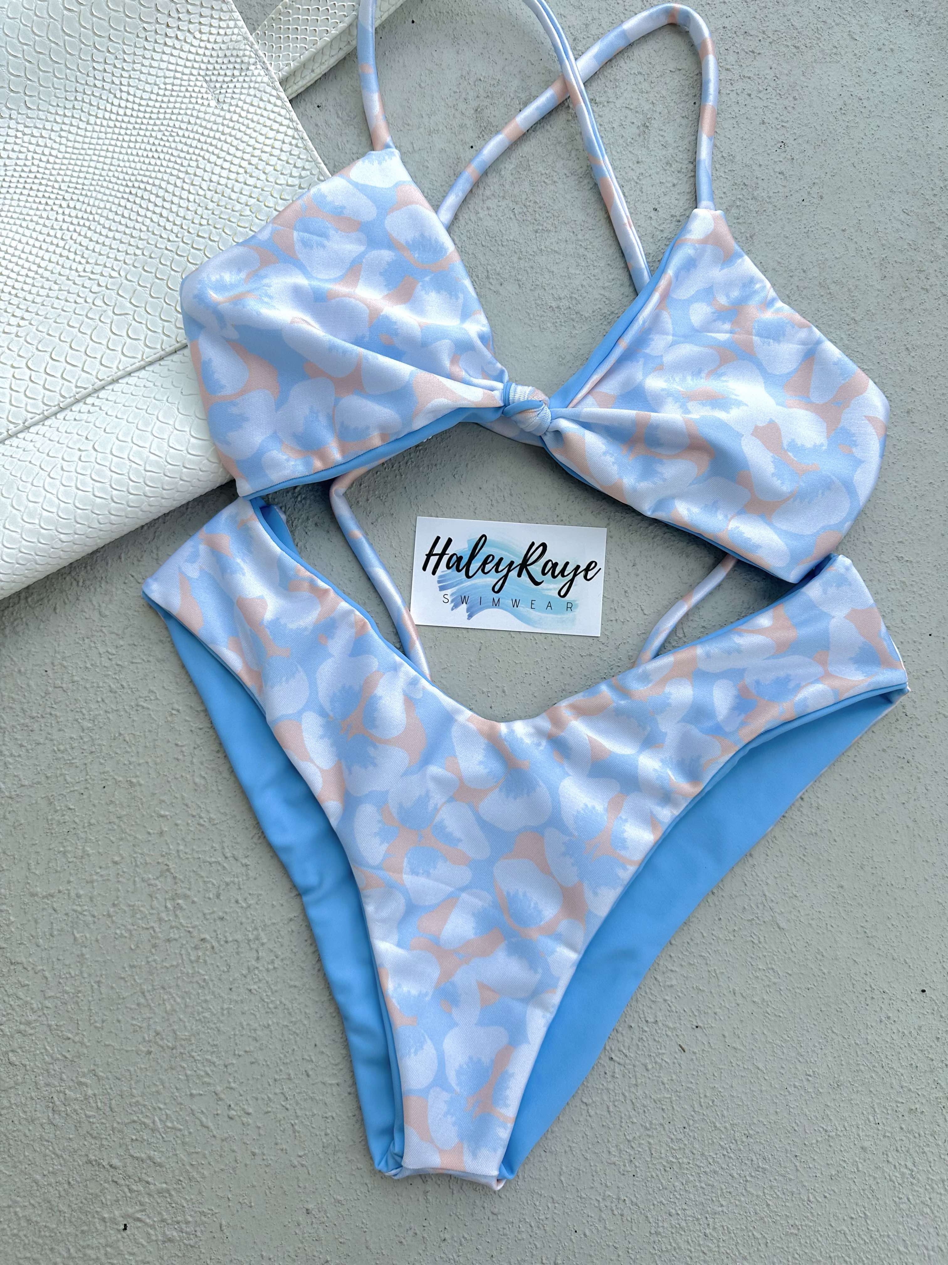 BLUE HEAVEN PRINT -SELECT TOP STYLE-
