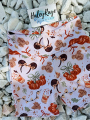GIRLS BIKE SHORTS: PUMPKIN SPICE