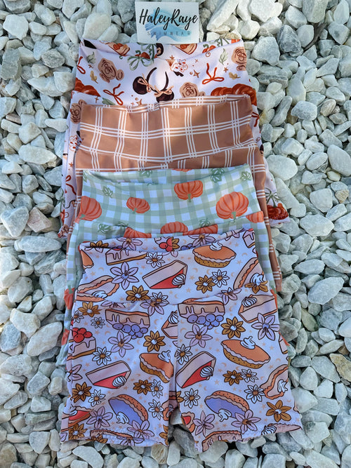 GIRLS BIKE SHORTS: PUMPKIN PATCH