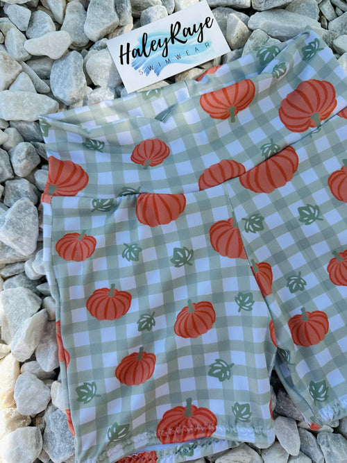 GIRLS BIKE SHORTS: PUMPKIN PATCH