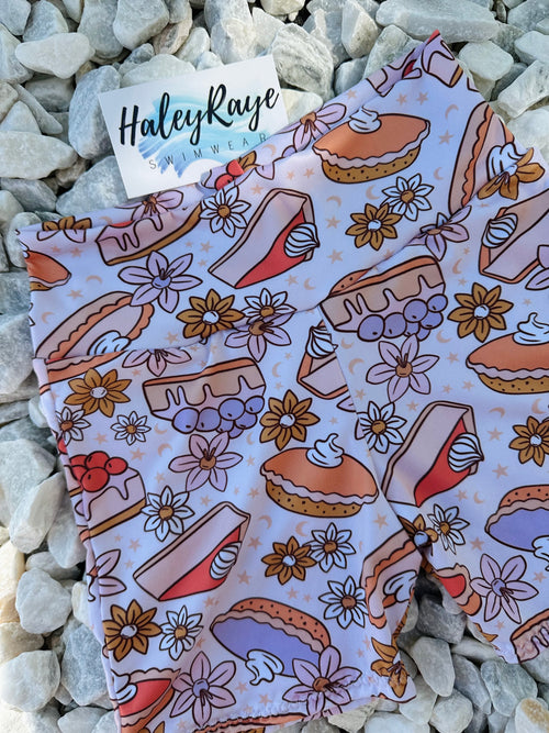 GIRLS BIKE SHORTS: PUMPKIN PIE