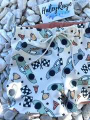 BOY SWIM SHORTS: FAST LANE