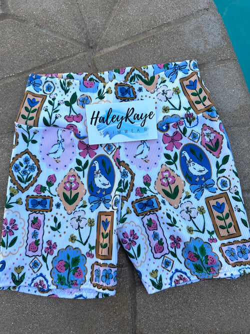 GIRLS BIKE SHORTS: MOTHER GOOSE