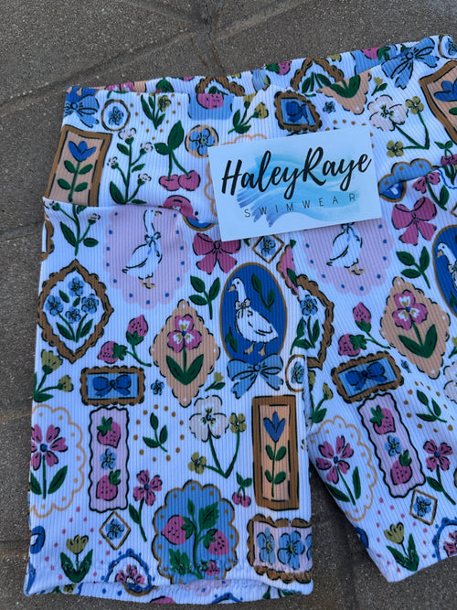 GIRLS BIKE SHORTS: MOTHER GOOSE