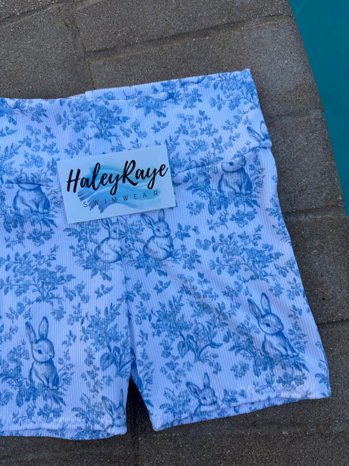 GIRLS BIKE SHORTS: EASTER BUNNY