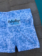 GIRLS BIKE SHORTS: EASTER BUNNY