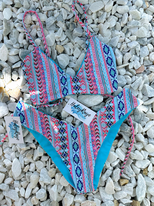 RIVIERA LIMITED AZTEC PRINT: THE COCO BOTTOM